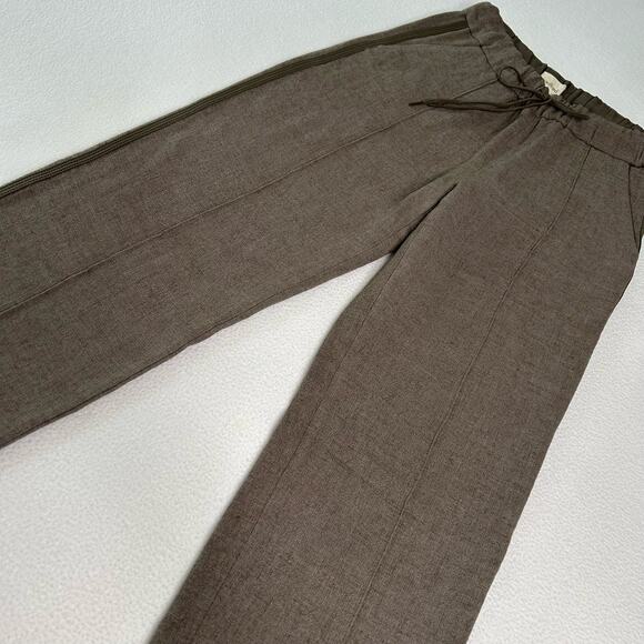Aritzia Wilfred Women's Size XXS Tweed Crop Pull On Pants Wool Blend Beige - Picture 1 of 9